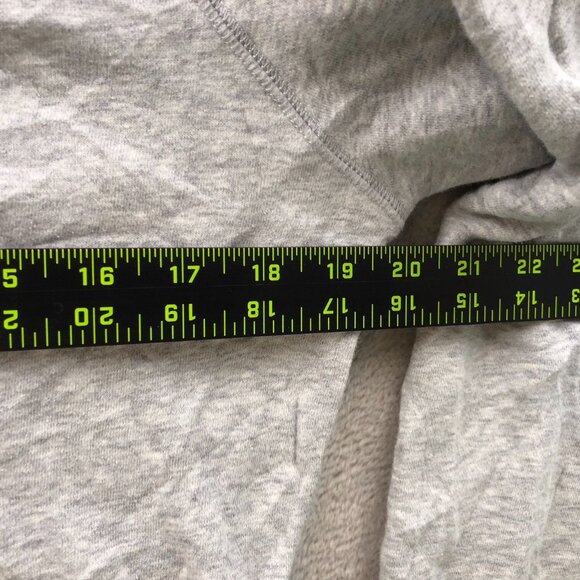 St. John Bay Women's Sweatshirt Pullover High Cloar V-Neck Fleece Gray - Picture 5 of 11